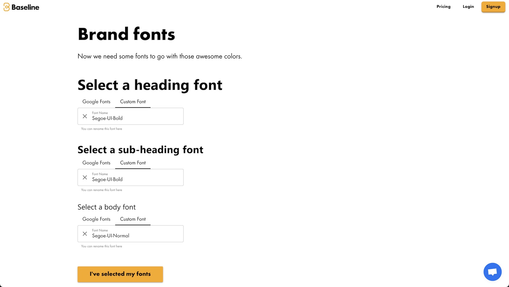 fonts