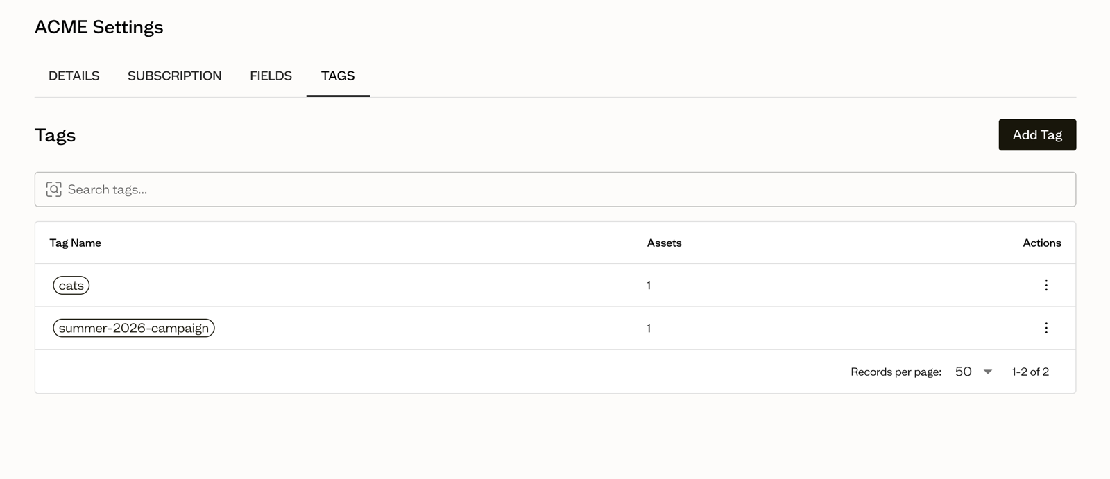 Image: Baseline v2.0 dashboard showing organized boards and assets