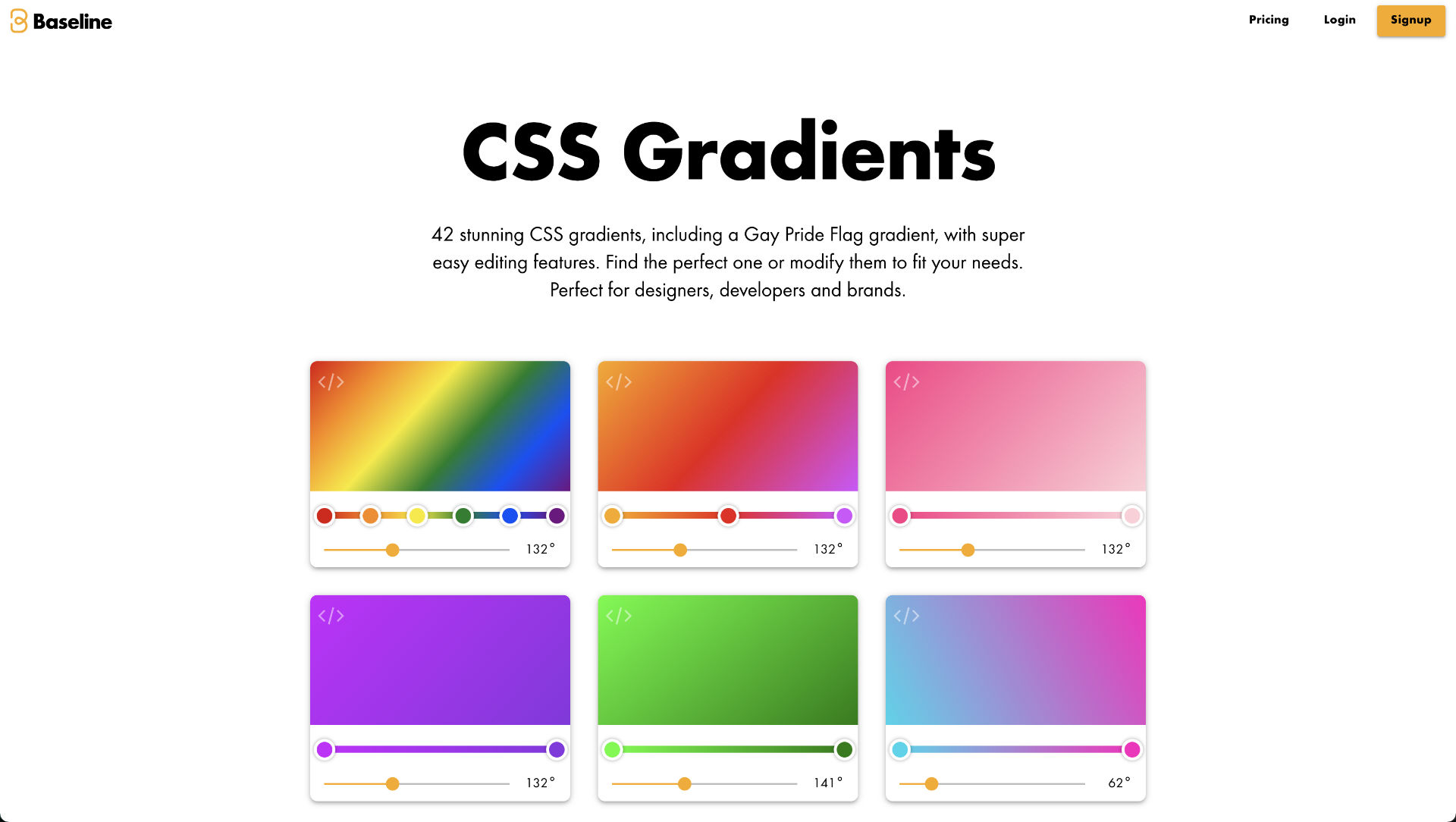 CSS Gradient Backgrounds (Brand Gradients + Color Gradients)