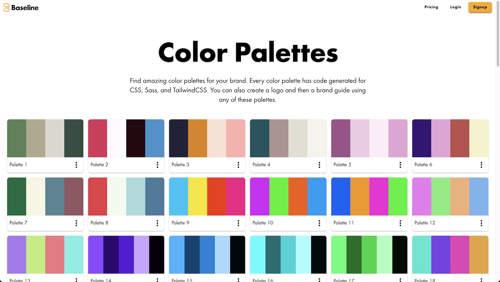 Color palettes for your inspiration | Baseline