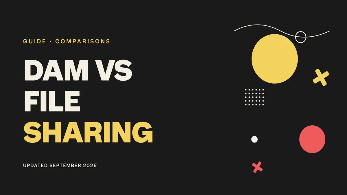 DAM vs File Sharing: What's the Difference? [2026]