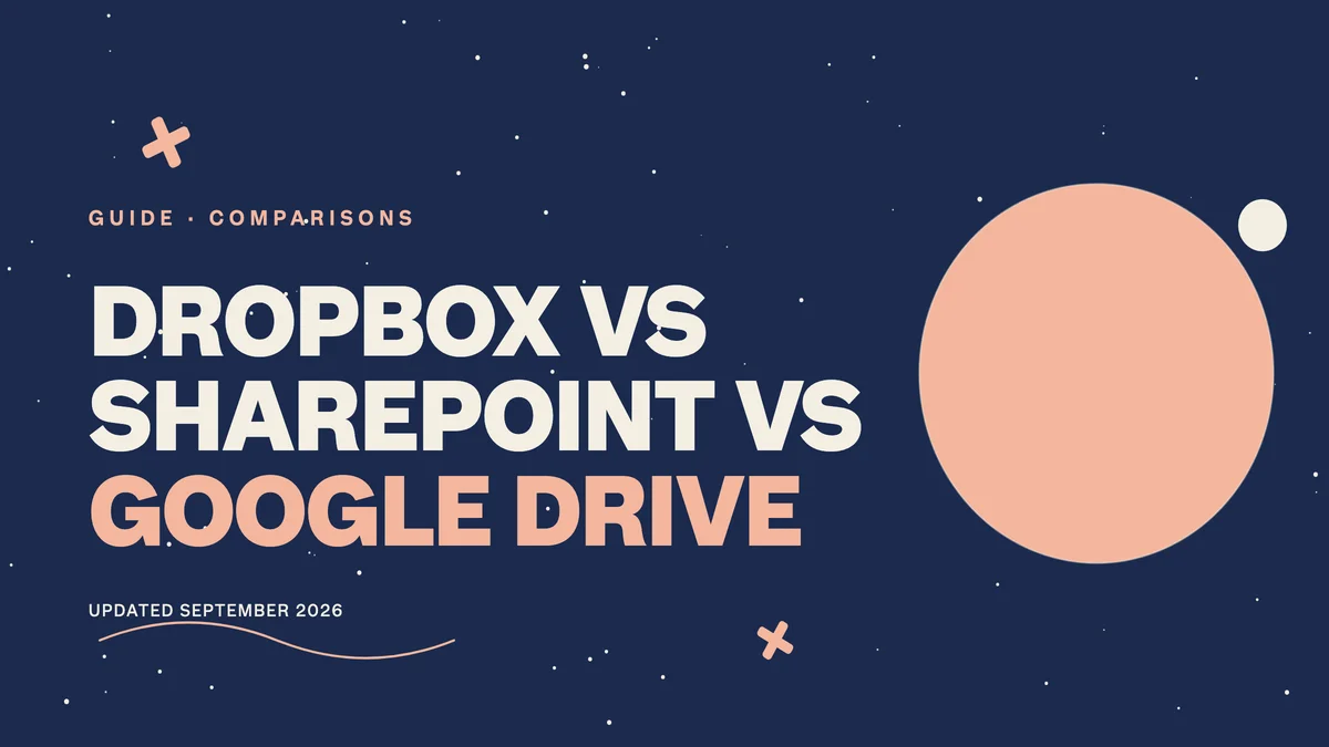 Dropbox vs SharePoint vs Google Drive: Which to Use [2026]